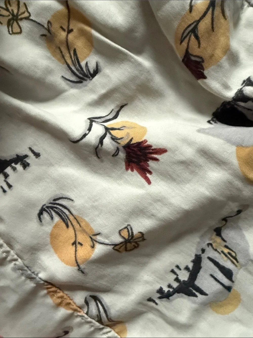 The North Face Printed Hiking Shorts — Yellow & Black Floral Motif